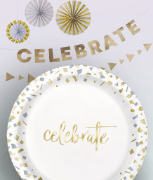 Gold Celebration Decorations and Party Supplies
